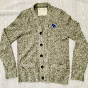 ABERCROMBIE FITCH Men’s Size M Winter Thermal Jacket Gray